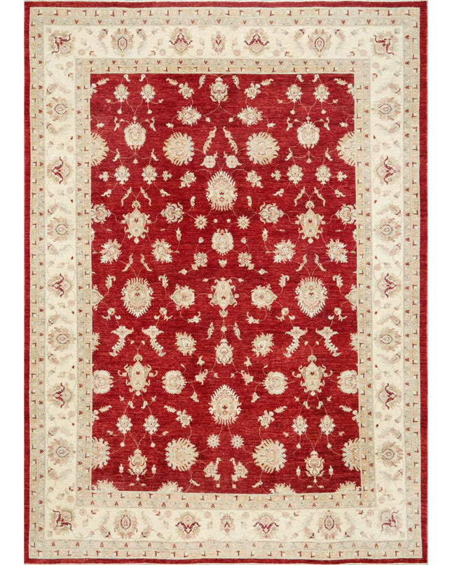 Ziegler 9' 10" X 13' 8" Hand Knotted Wool Rug 9' 10" X 13' 8" (300 X 417) / Red / Wool