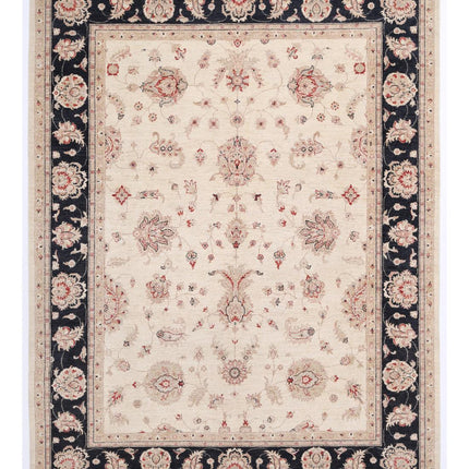 Ziegler 8' 1" X 10' 7" Hand Knotted Wool Rug 8' 1" X 10' 7" (246 X 322) / Ivory / Wool