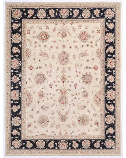 Ziegler 8' 1" X 10' 7" Hand Knotted Wool Rug 8' 1" X 10' 7" (246 X 322) / Ivory / Wool
