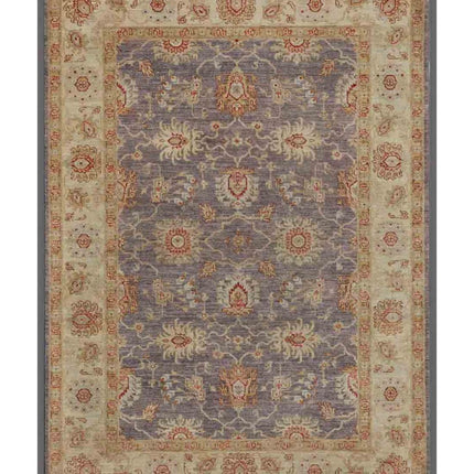Ziegler 5' 8" X 7' 9" Hand Knotted Wool Rug 5' 8" X 7' 9" (173 X 236) / Lilac / Wool