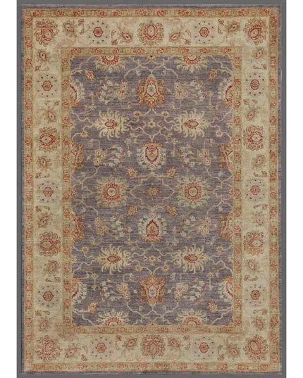 Ziegler 5' 8" X 7' 9" Hand Knotted Wool Rug 5' 8" X 7' 9" (173 X 236) / Lilac / Wool
