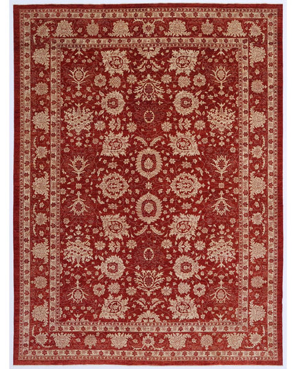 Ziegler 10' 0" X 13' 5" Hand Knotted Wool Rug 10' 0" X 13' 5" (305 X 409) / Red / Wool