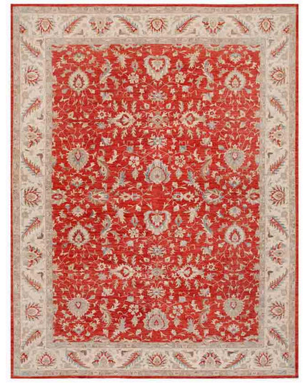 Ziegler 14' 1" X 18' 8" Hand Knotted Wool Rug 14' 1" X 18' 8" (429 X 569) / Red / Wool