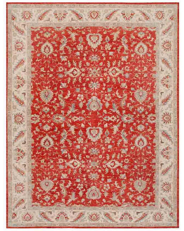 Ziegler 14' 1" X 18' 8" Hand Knotted Wool Rug 14' 1" X 18' 8" (429 X 569) / Red / Wool