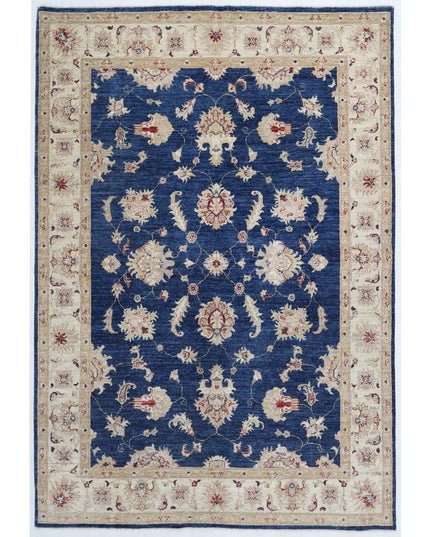 Ziegler 5' 6" X 8' 0" Hand Knotted Wool Rug 5' 6" X 8' 0" (168 X 244) / Blue / Wool