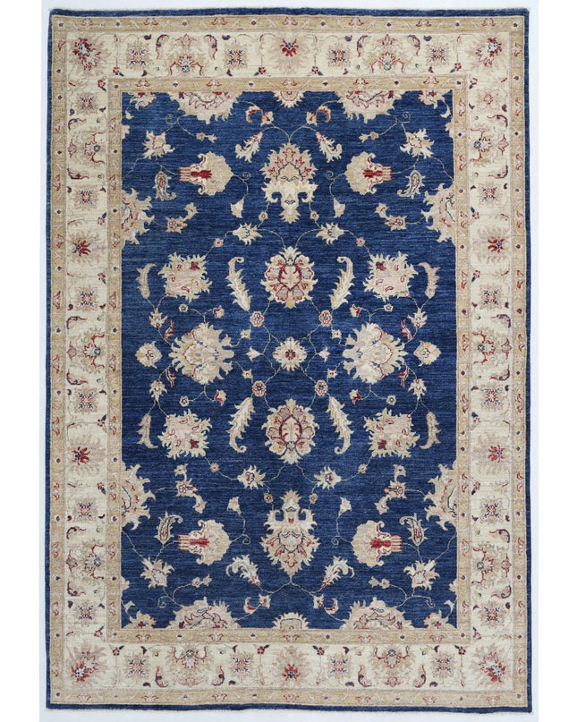 Ziegler 5' 6" X 8' 0" Hand Knotted Wool Rug 5' 6" X 8' 0" (168 X 244) / Blue / Wool