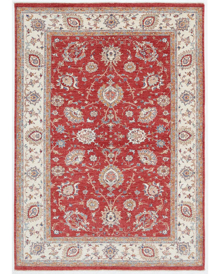 Ziegler 5' 8" X 8' 0" Hand Knotted Wool Rug 5' 8" X 8' 0" (173 X 244) / Red / Wool