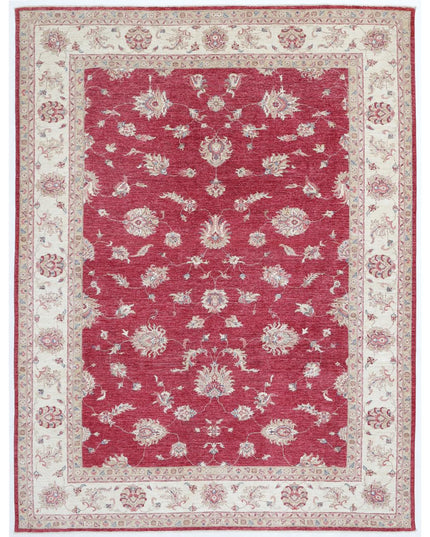 Ziegler 8' 2" X 10' 6" Hand Knotted Wool Rug 8' 2" X 10' 6" (249 X 320) / Red / Wool