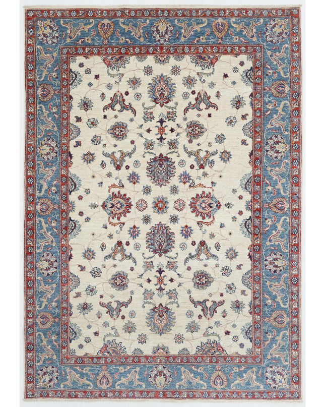 Ziegler 4' 11" X 7' 0" Hand Knotted Wool Rug 4' 11" X 7' 0" (150 X 213) / Beige / Wool