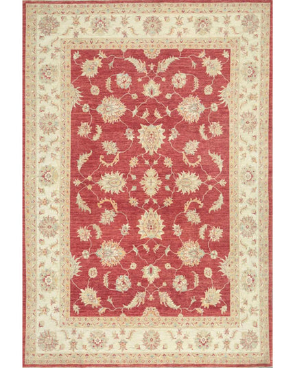 Ziegler 8' 1" X 11' 10" Hand Knotted Wool Rug 8' 1" X 11' 10" (246 X 361) / Red / Wool