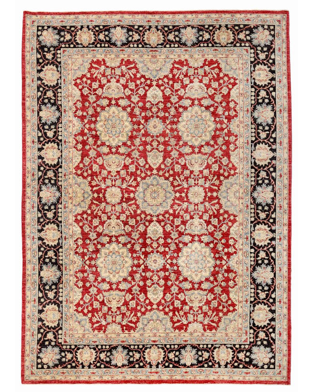 Ziegler 8' 10" X 11' 10" Hand Knotted Wool Rug 8' 10" X 11' 10" (269 X 361) / Red / Wool