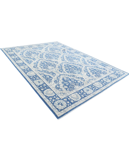 Ziegler 8' 7" X 11' 10" Hand Knotted Wool Rug 8' 7" X 11' 10" (262 X 361) / Blue / Wool