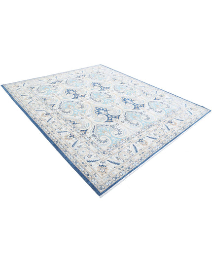 Ziegler 8' 2" X 9' 5" Hand Knotted Wool Rug 8' 2" X 9' 5" (249 X 287) / Blue / Wool