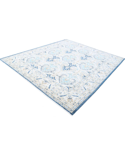 Ziegler 8' 2" X 9' 5" Hand Knotted Wool Rug 8' 2" X 9' 5" (249 X 287) / Blue / Wool
