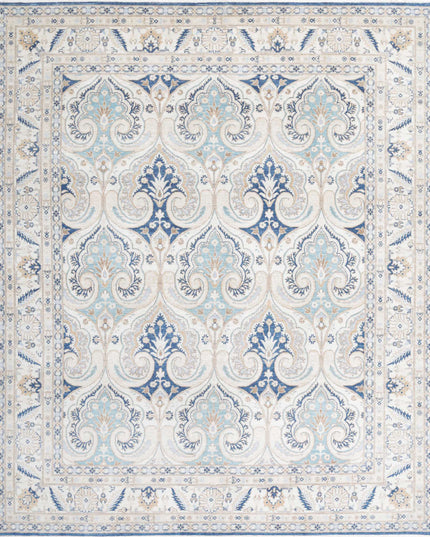 Ziegler 8' 2" X 9' 5" Hand Knotted Wool Rug 8' 2" X 9' 5" (249 X 287) / Blue / Wool