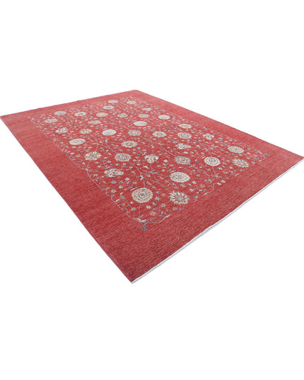 Ziegler 9' 0" X 11' 6" Hand Knotted Wool Rug 9' 0" X 11' 6" (274 X 351) / Red / Wool