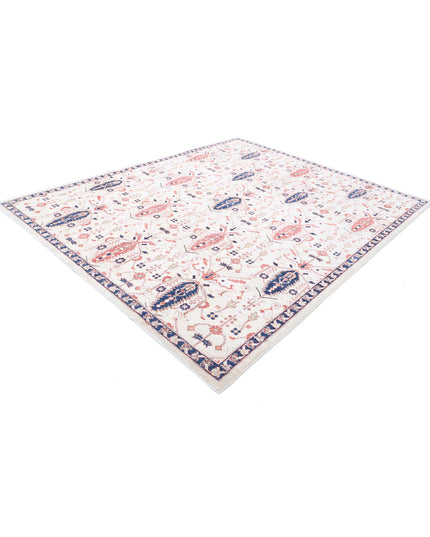 Ziegler 8' 1" X 9' 11" Hand Knotted Wool Rug 8' 1" X 9' 11" (246 X 302) / Ivory / Wool