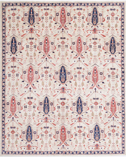 Ziegler 8' 1" X 9' 11" Hand Knotted Wool Rug 8' 1" X 9' 11" (246 X 302) / Ivory / Wool