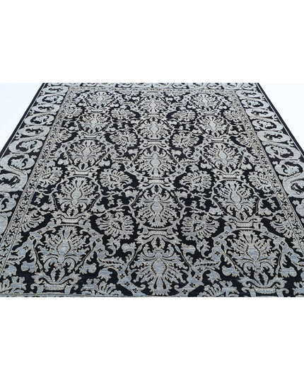 Ziegler 8' 0" X 9' 11" Hand Knotted Wool Rug 8' 0" X 9' 11" (244 X 302) / Black / Wool