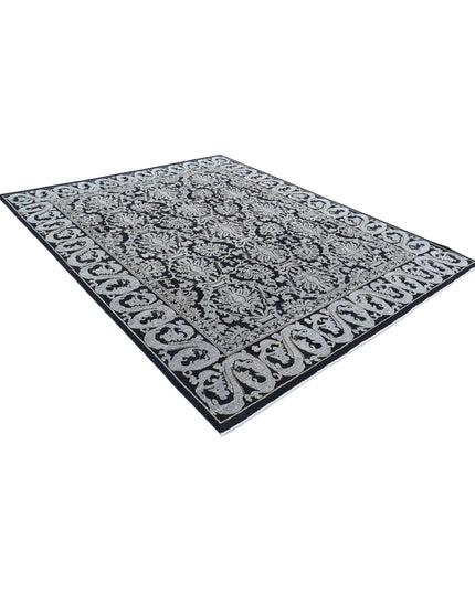 Ziegler 8' 0" X 9' 11" Hand Knotted Wool Rug 8' 0" X 9' 11" (244 X 302) / Black / Wool