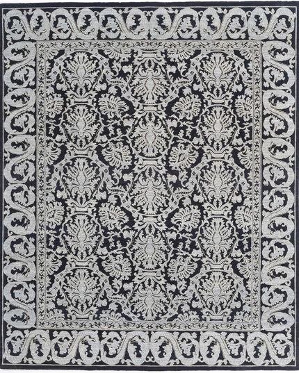 Ziegler 8' 0" X 9' 11" Hand Knotted Wool Rug 8' 0" X 9' 11" (244 X 302) / Black / Wool