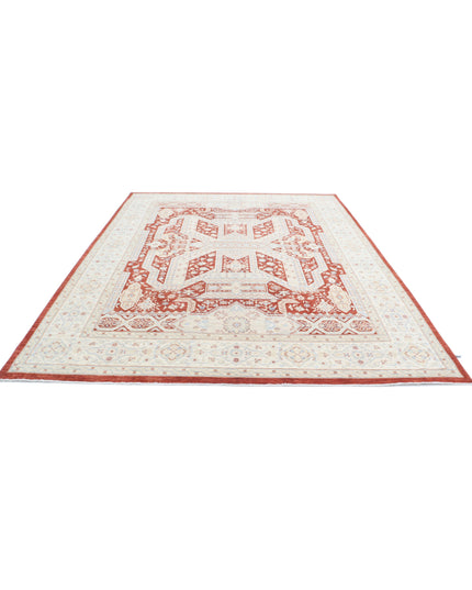 Ziegler 8' 10" X 11' 7" Hand Knotted Wool Rug 8' 10" X 11' 7" (269 X 353) / Rust / Wool