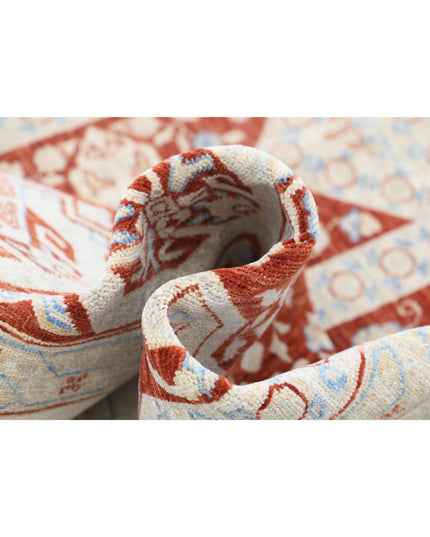 Ziegler 8' 10" X 11' 7" Hand Knotted Wool Rug 8' 10" X 11' 7" (269 X 353) / Rust / Wool