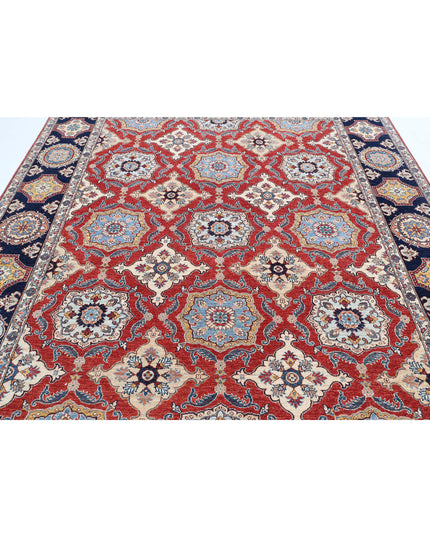 Ziegler 8' 2" X 9' 9" Hand Knotted Wool Rug 8' 2" X 9' 9" (249 X 297) / Red / Wool