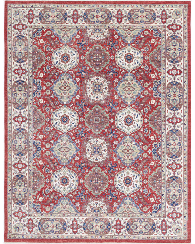 Ziegler 7' 9" X 10' 0" Hand Knotted Wool Rug 7' 9" X 10' 0" (236 X 305) / Red / Wool