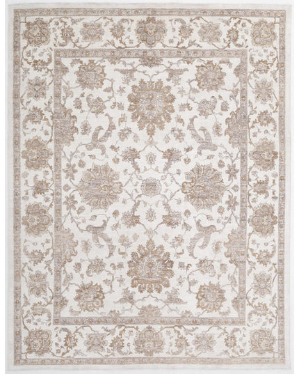 Ziegler 8' 0" X 10' 3" Hand Knotted Wool Rug 8' 0" X 10' 3" (244 X 312) / Ivory / Wool