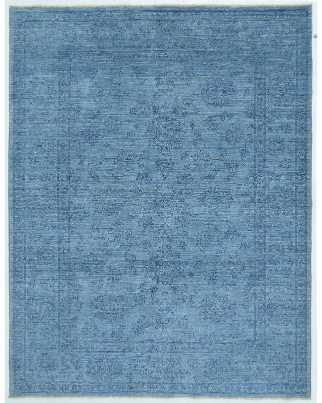 Ziegler 4' 11" X 6' 4" Hand Knotted Wool Rug 4' 11" X 6' 4" (150 X 193) / Blue / Wool