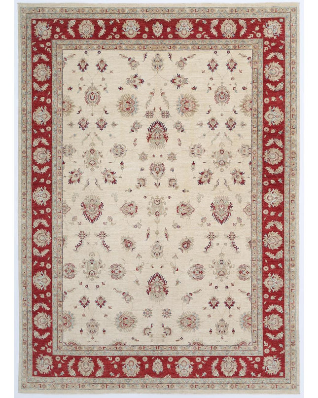 Ziegler 10' 0" X 13' 10" Hand Knotted Wool Rug 10' 0" X 13' 10" (305 X 422) / Ivory / Wool