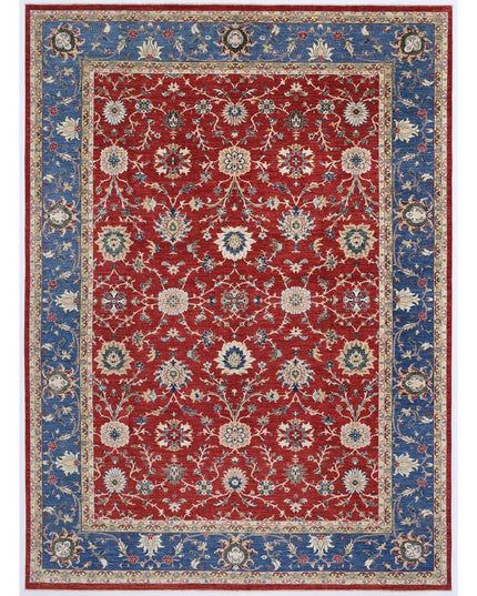 Ziegler 8' 4" X 11' 5" Hand Knotted Wool Rug 8' 4" X 11' 5" (254 X 348) / Red / Wool