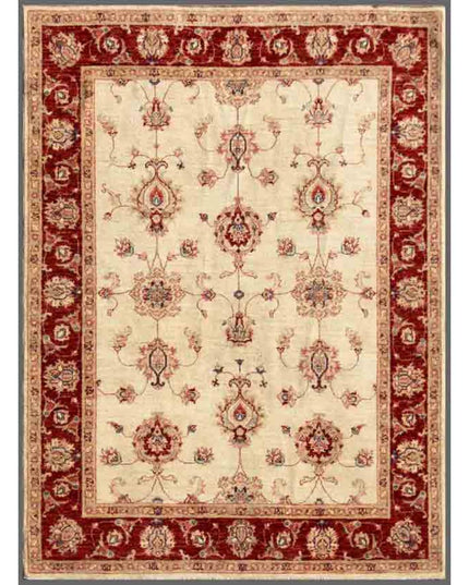 Ziegler 4' 10" X 6' 5" Hand Knotted Wool Rug 4' 10" X 6' 5" (147 X 196) / Ivory / Wool