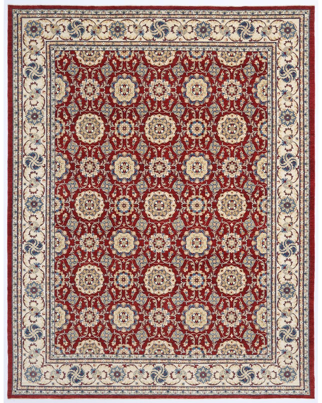 Ziegler 13' 2" X 17' 0" Hand Knotted Wool Rug 13' 2" X 17' 0" (401 X 518) / Red / Wool
