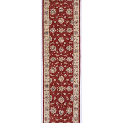 Ziegler 2' 7" X 10' 0" Hand Knotted Wool Rug 2' 7" X 10' 0" (79 X 305) / Red / Wool