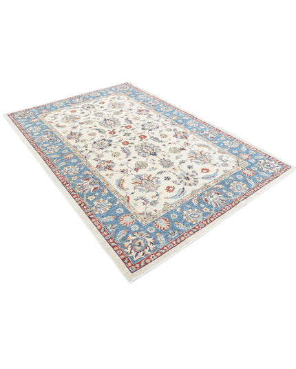 Ziegler 5' 6" X 8' 1" Hand Knotted Wool Rug 5' 6" X 8' 1" (168 X 246) / Ivory / Wool