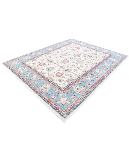 Ziegler 7' 11" X 9' 10" Hand Knotted Wool Rug 7' 11" X 9' 10" (241 X 300) / Ivory / Wool