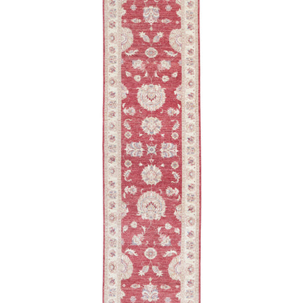 Ziegler 2' 6" X 10' 0" Hand Knotted Wool Rug 2' 6" X 10' 0" (76 X 305) / Red / Wool