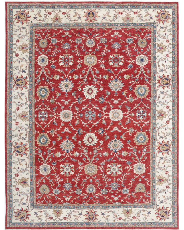 Ziegler 8' 2" X 11' 0" Hand Knotted Wool Rug 8' 2" X 11' 0" (249 X 335) / Red / Wool
