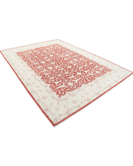 Ziegler 7' 10" X 10' 8" Hand Knotted Wool Rug 7' 10" X 10' 8" (239 X 325) / Red / Wool