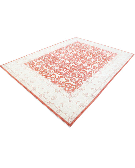 Ziegler 7' 10" X 10' 8" Hand Knotted Wool Rug 7' 10" X 10' 8" (239 X 325) / Red / Wool
