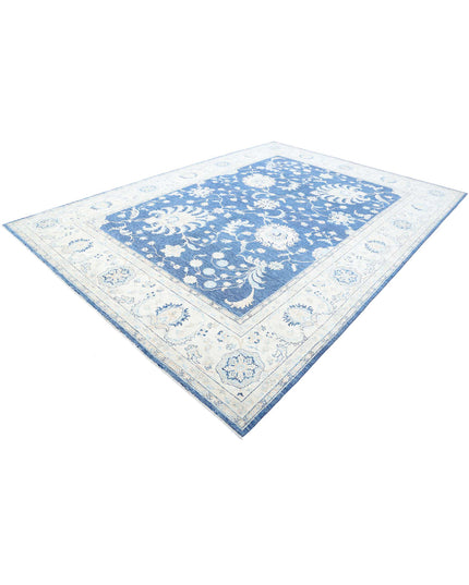 Ziegler 8' 11" X 12' 6" Hand Knotted Wool Rug 8' 11" X 12' 6" (272 X 381) / Blue / Wool