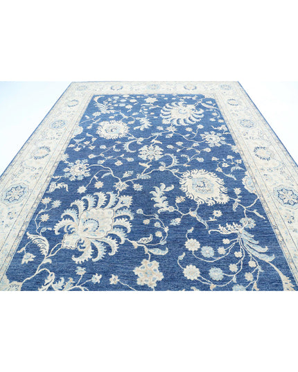 Ziegler 8' 11" X 12' 6" Hand Knotted Wool Rug 8' 11" X 12' 6" (272 X 381) / Blue / Wool