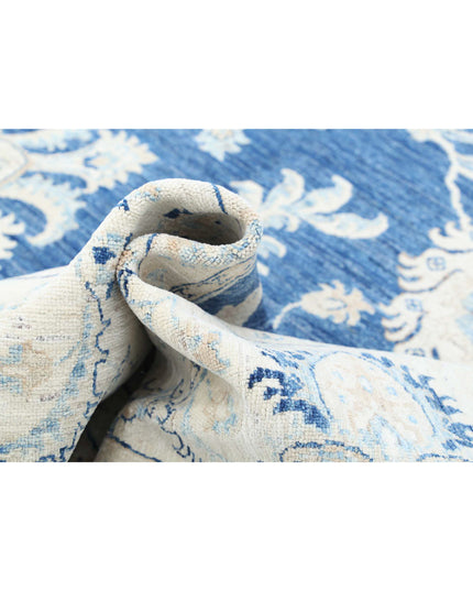 Ziegler 8' 11" X 12' 6" Hand Knotted Wool Rug 8' 11" X 12' 6" (272 X 381) / Blue / Wool