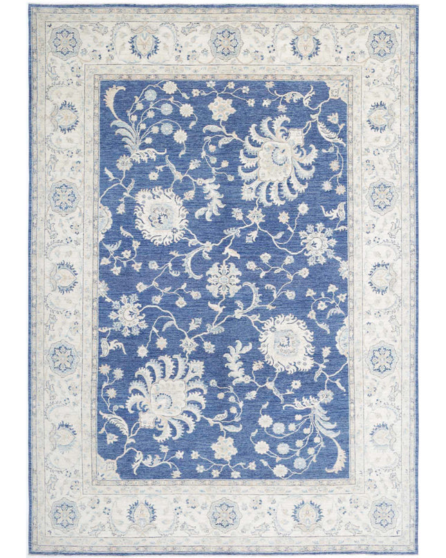 Ziegler 8' 11" X 12' 6" Hand Knotted Wool Rug 8' 11" X 12' 6" (272 X 381) / Blue / Wool
