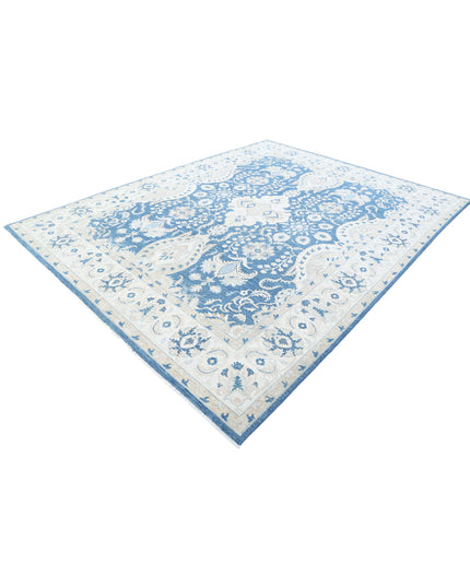 Ziegler 8' 8" X 11' 3" Hand Knotted Wool Rug 8' 8" X 11' 3" (264 X 343) / Blue / Wool
