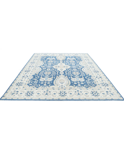 Ziegler 8' 8" X 11' 3" Hand Knotted Wool Rug 8' 8" X 11' 3" (264 X 343) / Blue / Wool