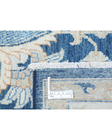 Ziegler 8' 8" X 11' 3" Hand Knotted Wool Rug 8' 8" X 11' 3" (264 X 343) / Blue / Wool