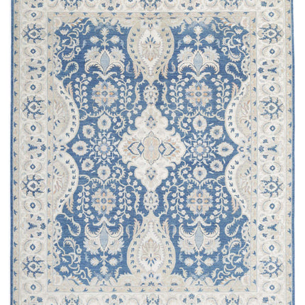Ziegler 8' 8" X 11' 3" Hand Knotted Wool Rug 8' 8" X 11' 3" (264 X 343) / Blue / Wool